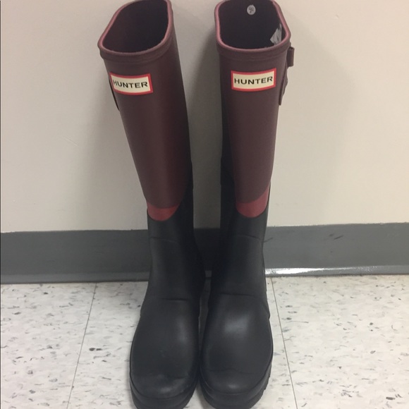 Hunter Shoes - HUNTER 3 tone Tall Rain Boots